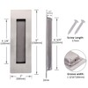 Tidorlou 2 Pack Recessed Door Pull Handles with 4 Screws,