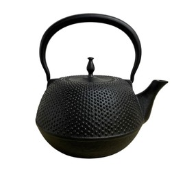 Japanese Cast Iron Tea Kettle – 1.2L Nambu Tetsubin with Arare Pattern – Boil Water on Stovetop – Traditional Iron Kettle for Tea or Hot Water