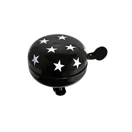 Büchel 43775813-1 - Campanello per Bicicletta Olandese, Diametro 80 mm, Colore: Nero con Stelle, Colore: Nero