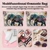 2 Pcs Bohemian Style Elephant Makeup Bag With Zipper, Ethnic