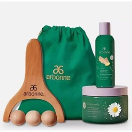 ARBONNE Gift Set Chamomille Hydrating Gel  & Ginger Shower Gel & Body Roller NEW