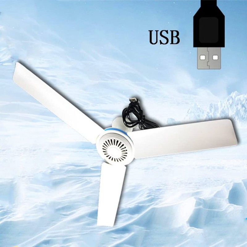 Yipgou 5V USB Ceiling Fan 19.7inch Portable USB Fan Mini