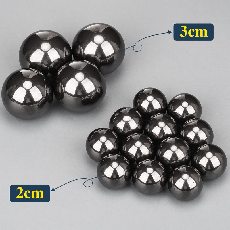 Wzone 3cm Balls Ferrite Magnet, 4 Pack Magnetic Balls Stress
