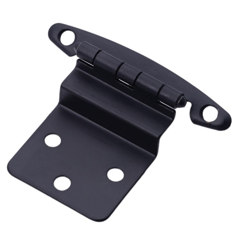 Decobasics Free Swinging 3/8" Inset Cabinet Hinges Black (50 Pack