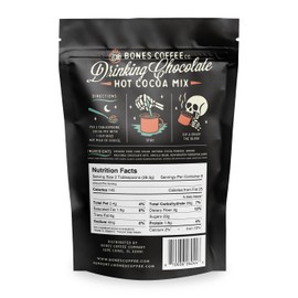 Bones Coffee Company Hot Chocolate Mix – Dairy Free Hot Cocoa with Natural Cane Sugar & Cacao Powder Arriba Nacional Drinking Chocolate with Mini Marshmallows, 8 Servings