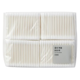 JAJU Hygienic large-capacity paper swabs for daily use, 800 pieces, 1 piece / JAJU 매일쓰는 위생적인 대용량 종이 면봉, 800개입, 1개