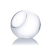 WGV Slant Cut Bowl Glass Vase, Width 9", Height 9",