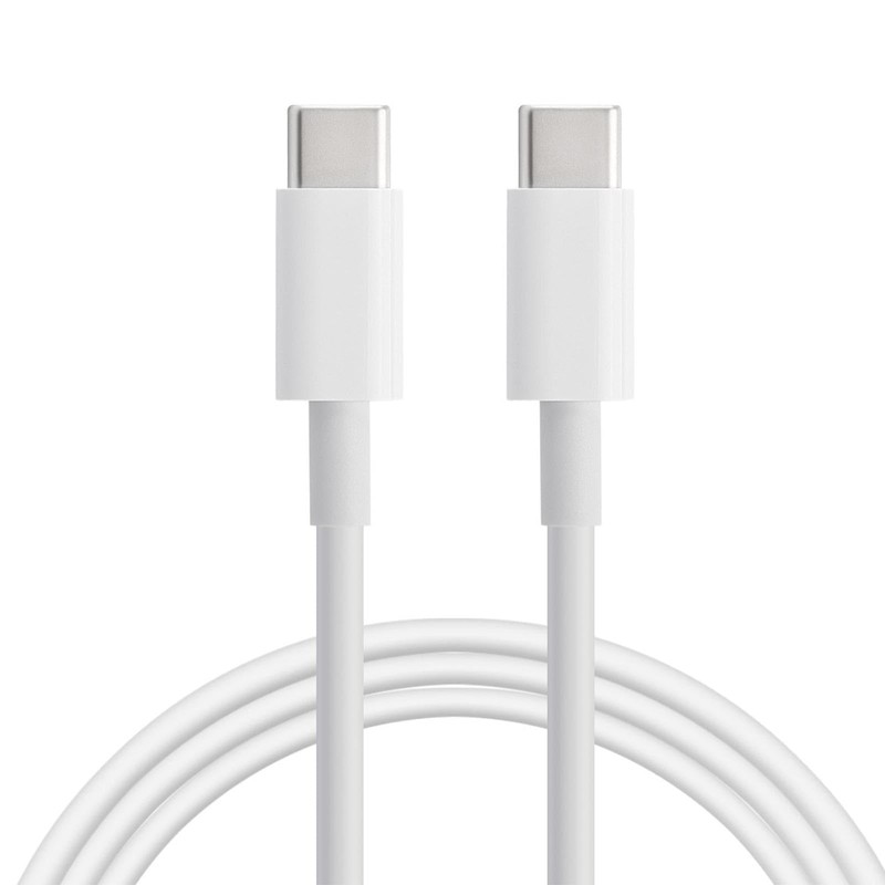 [ESSENTIALS] 1M USBC TO USBC Cable White Charger Cable for