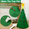 NEWUPZSI 3D Felt Christmas Tree DIY Children's Christmas Craft Set