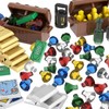 LANMANUO 221 PCS Money Bank Building Block, Pirate Ships Maps