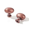 khtumeware 10 Pack 1-3/8 inch(35mm) Antique Copper Cabinet Knobs Dresser
