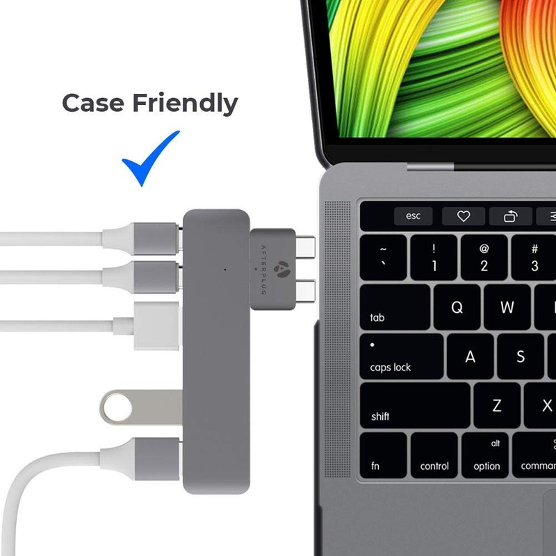 Extensor USB C para MacBook con funda, adaptador de extensión