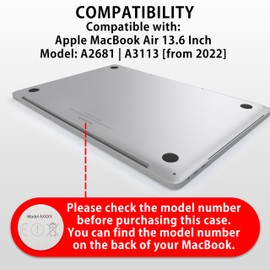 MyGadget 2x Screen Protector Crystal Clear HD compatible with Apple MacBook Air 13,6 Inch [ from 2022 - A2681 | A3113 - M3 & M2 ] - Display Protection Film