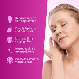 Nasola Crepe Erase Advanced Body Repair Treatment Lotion with Retinol and Hibiscus, Skin Tightening and Lifting Cream Moisturizer for Dry Aging Skin includes Vitamin A, E, and C, and Green Tea, 10.14 Oz