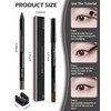 LYSdefeu Gel Eyeliner-1Pcs Brown Gel Eyeliner with Sharpener, Smudge Proof