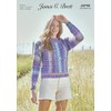 James Brett Womens Chunky Intermediate Knitting Pattern Cable Knit Sweater