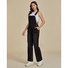 luvamia Black Jean Overalls for Women Black Overalls for Women