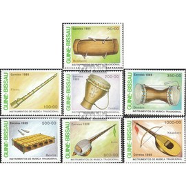 Guinea-Bissau 1011-1017 (complete.issue.) unmounted mint/never hinged ** MNH 1989 Musical Instruments (Stamps for collectors) music/dance