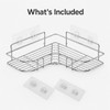 Bathroom Shower Storage Rack for Shampoo and Toiletries - Wall-Mounted