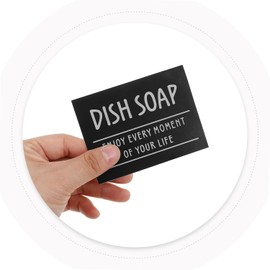 COHEALI 12 piezas Etiquetas Impermeables para Frascos y Botellas de Baño Etiquetas Adhesivas para Jabón de Mano Champú y Acondicionador Diseño Resistente y para Organización Baño