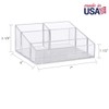 STORi Clear Plastic Small Countertop Vanity Makeup Organizer, Compact Rectangular