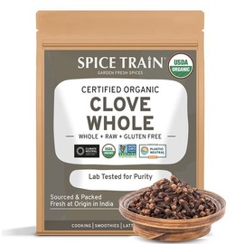 SPICE TRAIN Organic Hand-Picked Premium Whole Fresh Cloves 283g / SPICE TRAIN 유기농 핸드픽 프리미엄 통 생 정향 283g