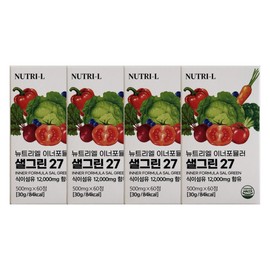 Nutriel Inner Formula Salgreen 27 500mg x 60 tablets (4) / JJ Mall / 뉴트리엘 이너포뮬러 샐그린 27 500mg x 60정 4개 / JJ몰