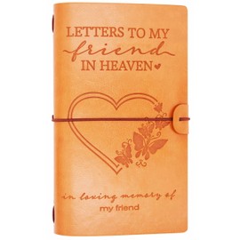 Friend Memorial Remembrance Gift-Bereavement Gift-Refillable Travel Photo Diary Journal-Those We Love Don't Go Away-Letters to My Friend in Heaven,In Loving Memory-Sympathy Gifts for Loss of Friend