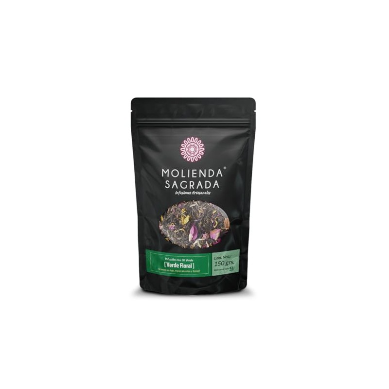 Molienda Sagrada, Té Verde Floral, Infusión con té verde en