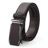 JASGOOD Men's Leather Ratchet Belt, Automatic Ratchet Buckle, 1.38 Inch
