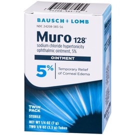 Muro 128 5% Sodium Chloride Hypertonicity Ophthalmic Ointment, 2 x 0.125 Oz (7 g Total)