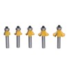 5 Pcs Round Over Router Bit 8mm Shank Carbide Corner