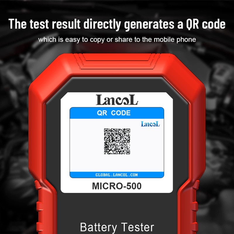 Lancol Micro 500 Car Battery Tester, 12V Lithium Battery Test
