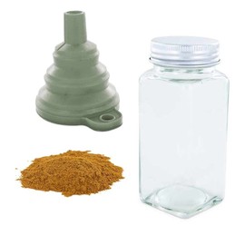 Spice Bottle + Funnel + Ground Madagascar Cinnamon 40 g