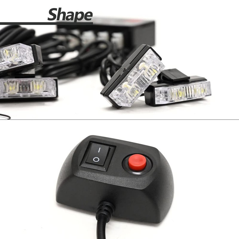 12V Car LED Strobe Light Flashlight Strobe Light Flash Light