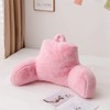 Holawakaka Standard Faux Fur Bed Rest Pillow with Arms, Rabbit