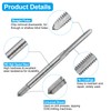 sourcing map Tap and Drill Bit Set, 2pcs 4-40 UNC