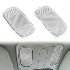 Map Dome Light Cover Lens Overhead Console - Interior Reading Lamp Light Cover Lens Shell - Compatible with 2002-2009 Dodge Ram 1500 2500 3500 Pickup Truck - 2 Pcs