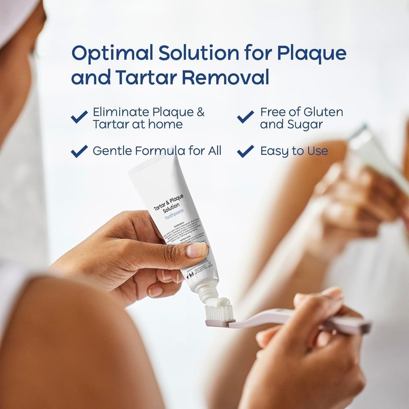 Plaque & Tartar Remover Toothpaste for Teeth: Removes Plaque &