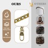 SEAVILIA Handmade DIY 47" Bronze Purse Chain Straps Accessories –