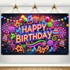 BlissYard Birthday Party Banner 71x43 Inch Neon Birthday Party Decoration