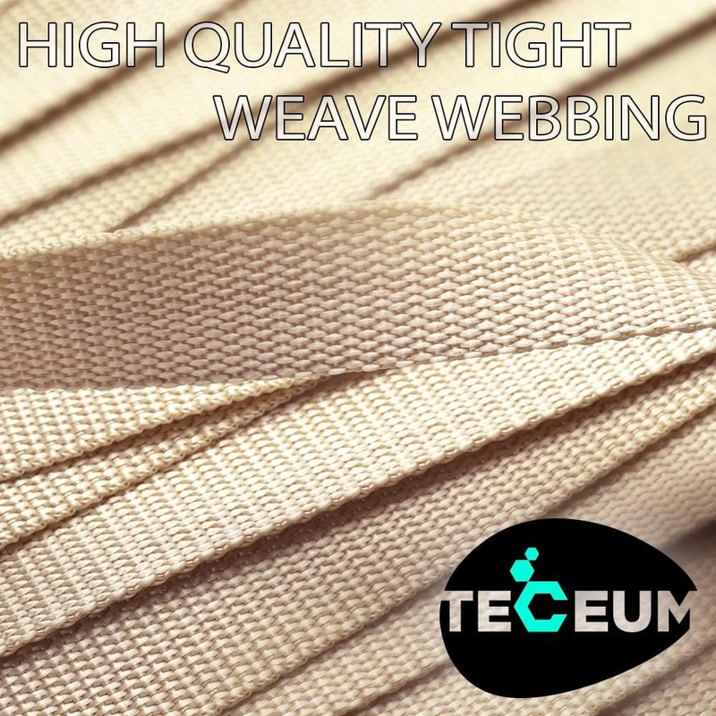 TECEUM 38 mm Webbing – Tan – 9 m –