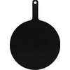 SWEIBIAI Black Pizza Board 20”X16” Round Pizza Cutting Board Pizza