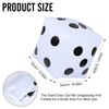 2 Pack Jumbo Inflatable Dice, 12" Outdoor Fun Giant Inflatable