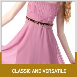 VALICLUD Leopard Print Belt For Women Leopard Print Belt For Women Cheetah Belt, Bronze2