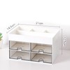Tumosando Desk Organizer with 4 Drawers, Stationery Storage, Multi-functional, Small