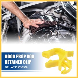 REPAIROCK Hood Prop Rod Holder Hood Clips Hood Rod Clip Fit for Ford Focus 2012-2018 for Ford Fusion 2013-2020 No.W713903S300 - Pack of 10 Auto Replacement Parts