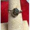 Natural Creations Sterling silver ring size 6 Moldavite