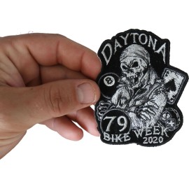 Ivamis Daytona Bike Week 2020 Iron on Patch- 3x3.5 inch - P6707