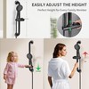 BRIGHT SHOWERS Slide Bar Shower Set with Handheld Shower Head,
